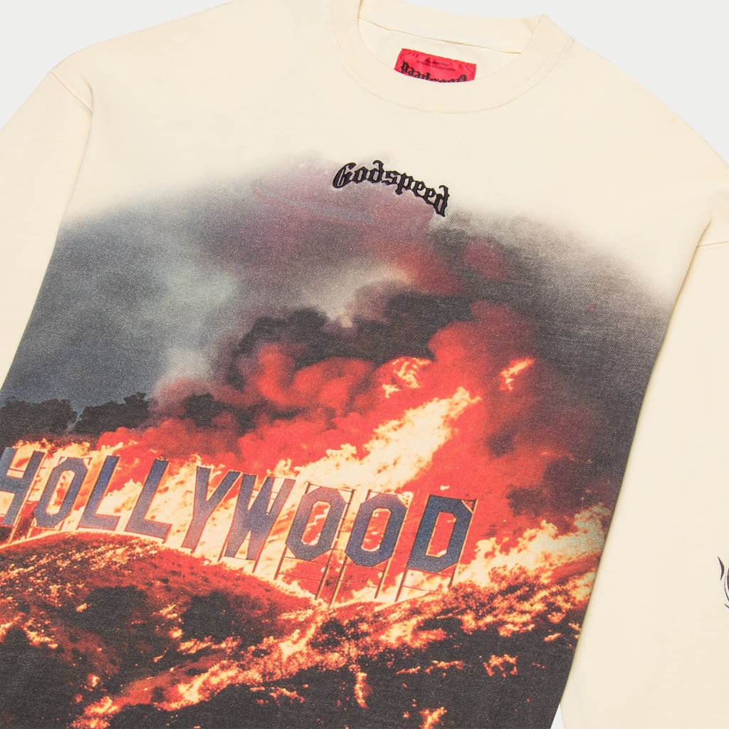 Hollywood Inferno LS T-shirt (Bone)