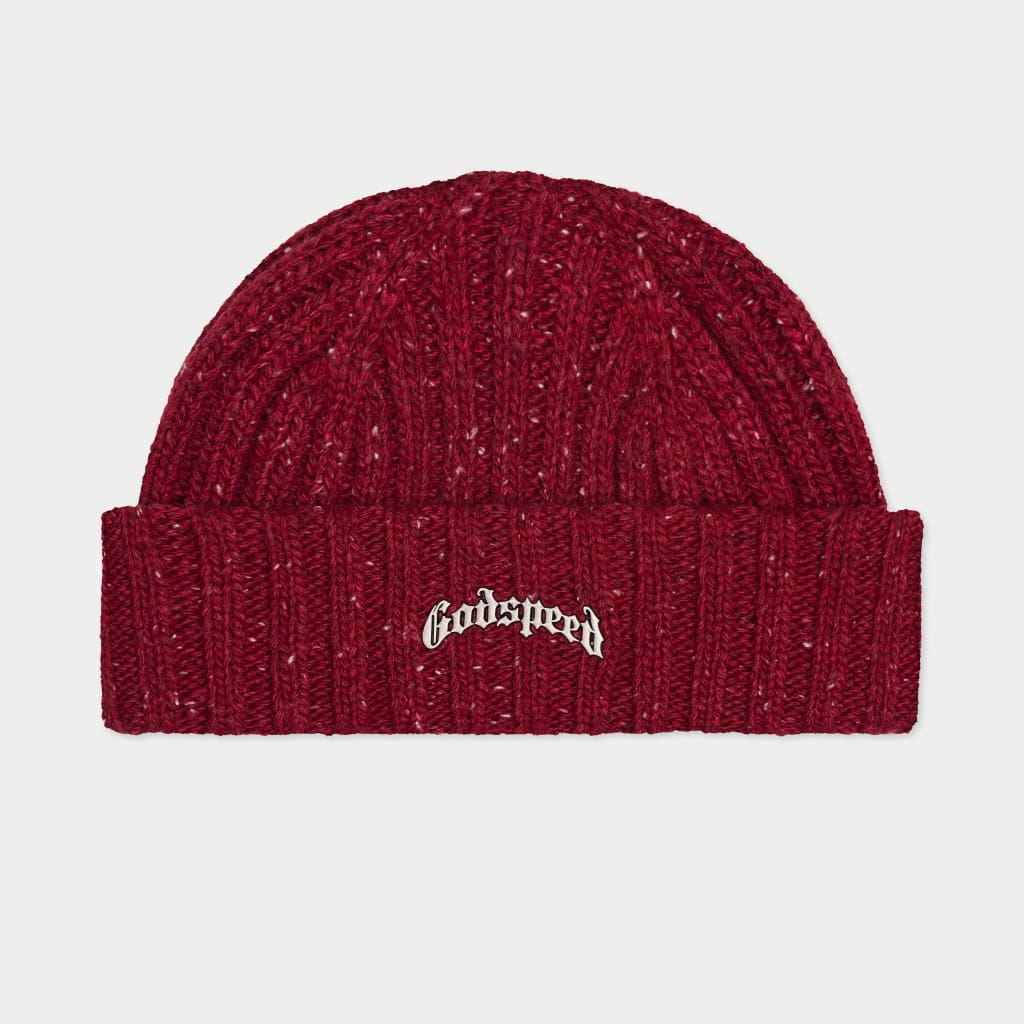 Og Logo Emblem Beanie (Burgundy Speckle)