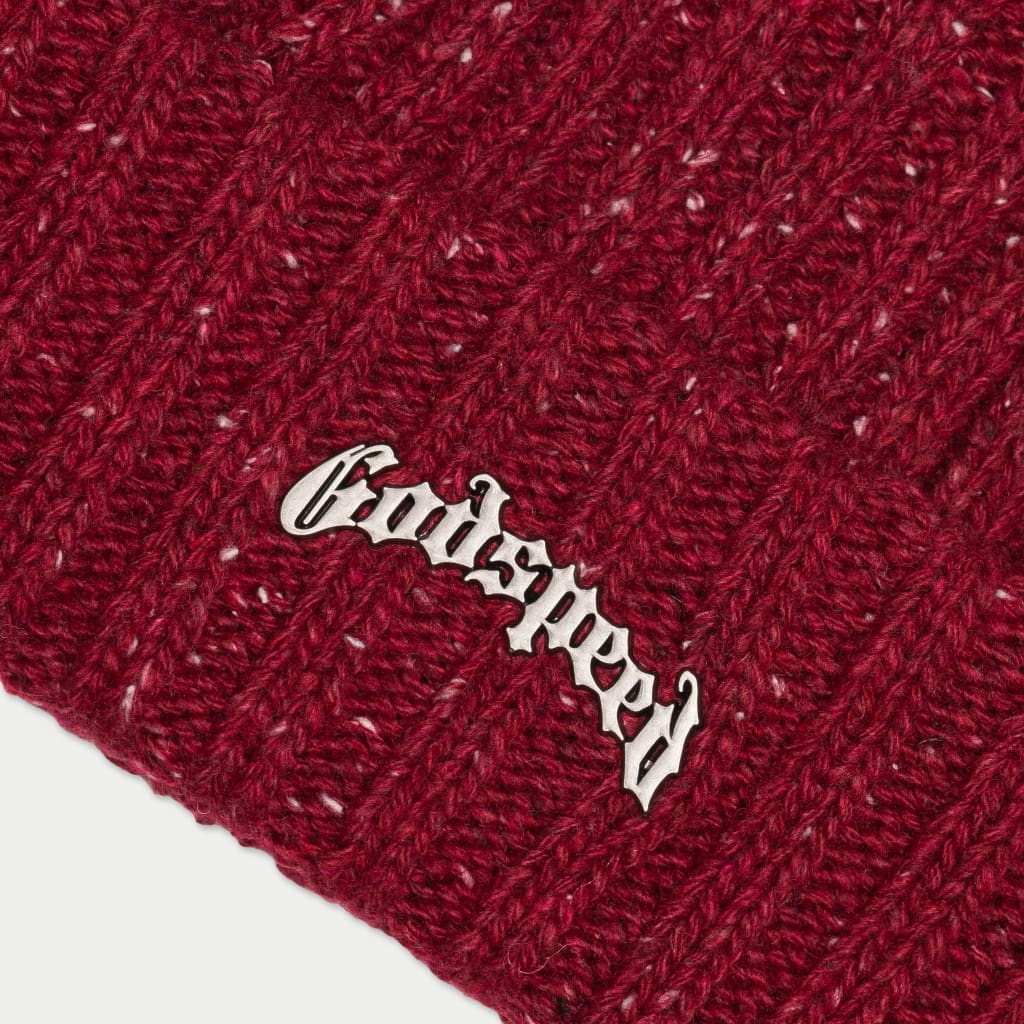 Og Logo Emblem Beanie (Burgundy Speckle)