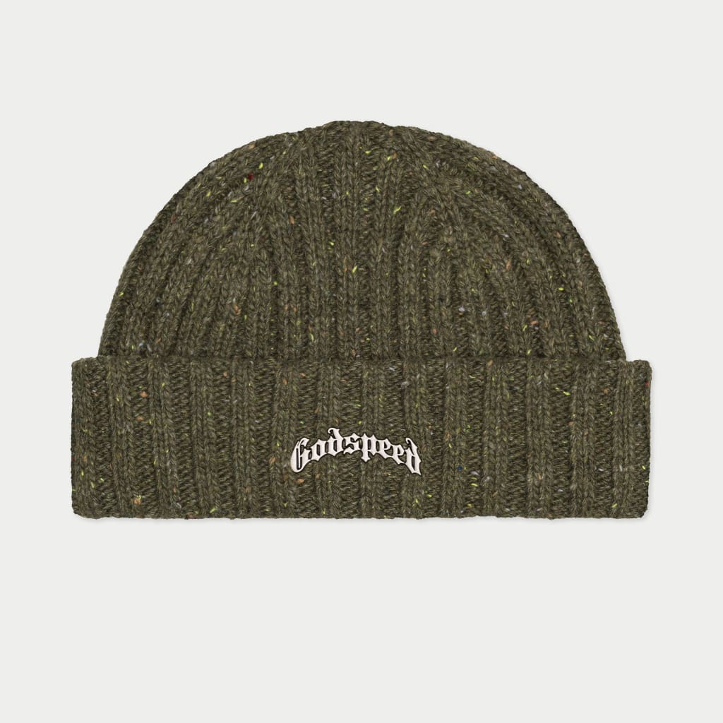 Og Logo Emblem Beanie (Olive Speckle)