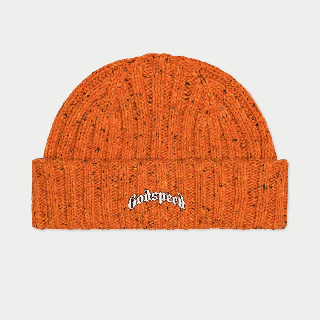 Og Logo Emblem Beanie (Orange Speckle)