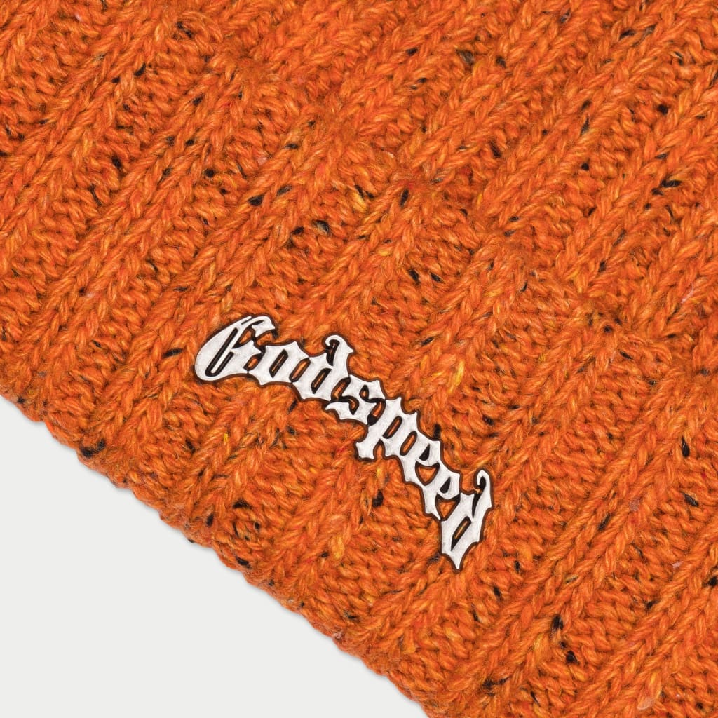 Og Logo Emblem Beanie (Orange Speckle)