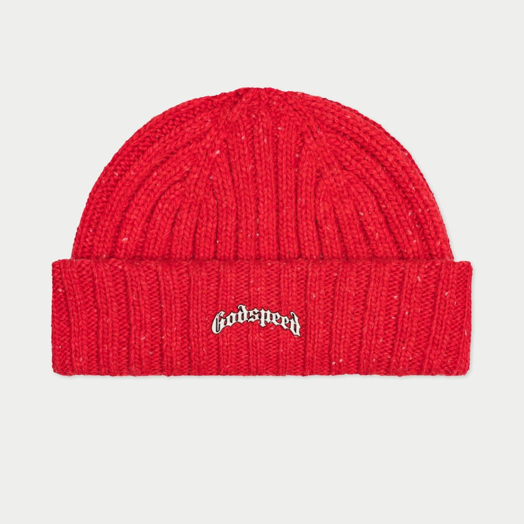 Og Logo Emblem Beanie (Red Speckle)