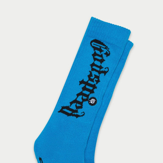 OG Logo Sock (Neon Blue)