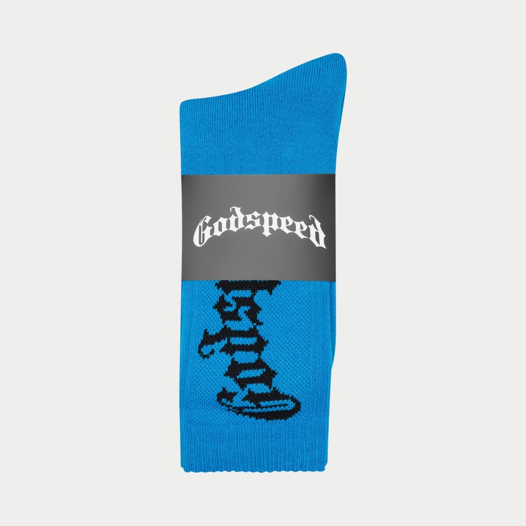 OG Logo Sock (Neon Blue)