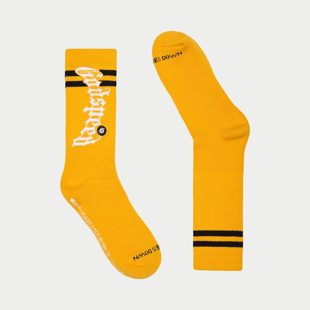 OG LOGO STRIPE SOCK - YELLOW - SOCKS