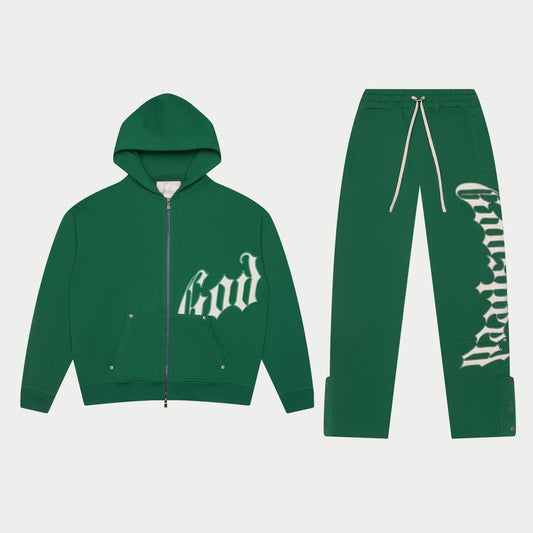 OG Logo V2 Sweatsuit (Green/White)