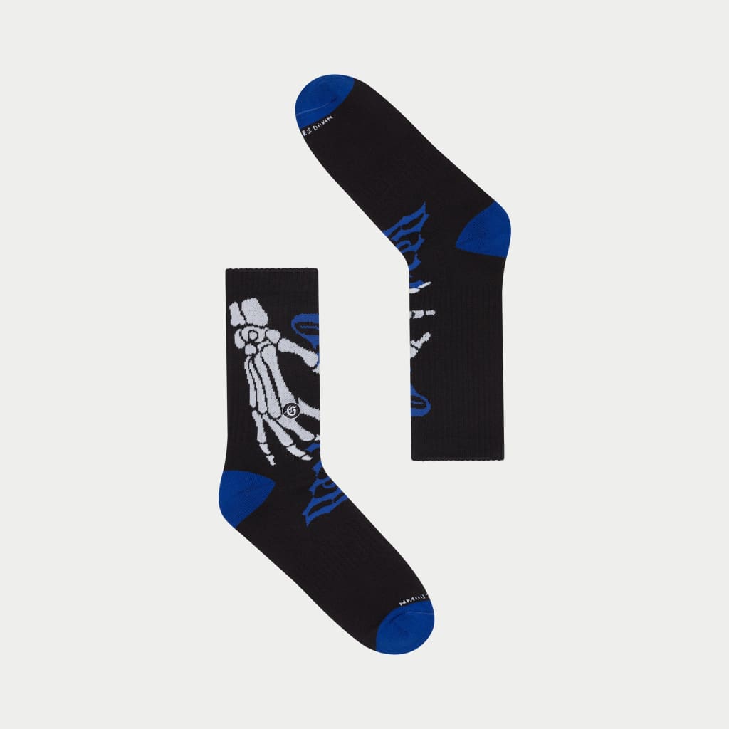 TEN TOES DOWN SOCK - BLK/BLUE - SOCKS