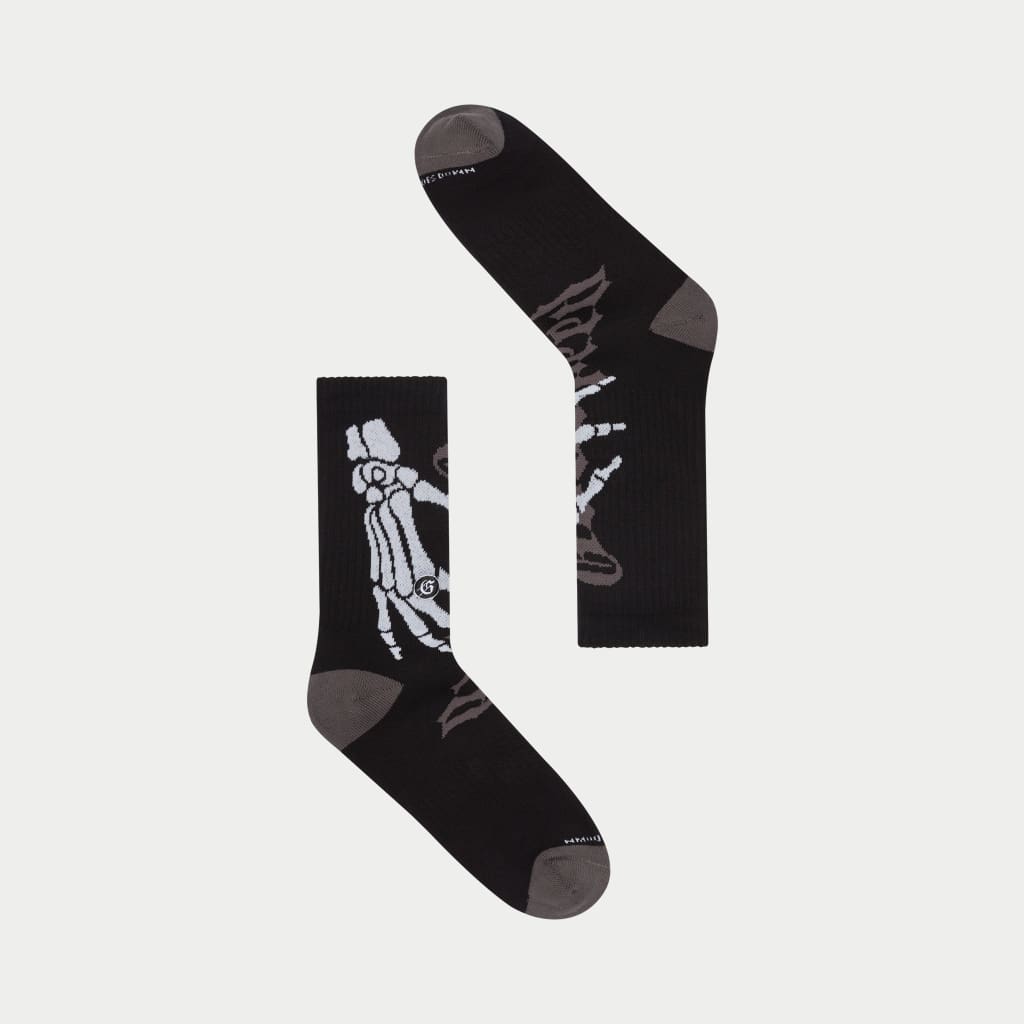 TEN TOES DOWN SOCK - BLK/GREY - SOCKS